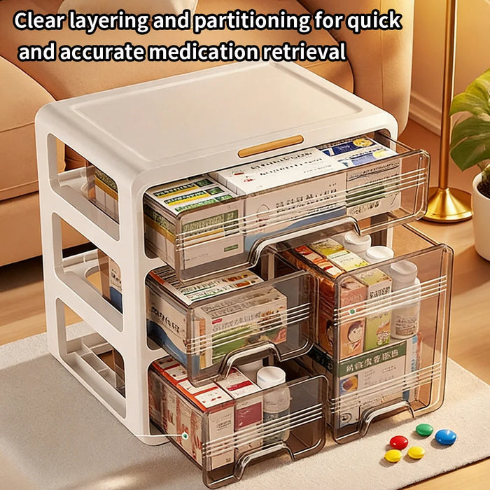 Large Capacity Multi-layer Medicine Storage Box – Drawer Pill Organiser