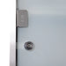 Lockable Wall‑Mounted Medicine Cabinet with Safety Glass Door, Silver, 48cm