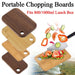 Walnut Double-sided Portable Cutting Board — S & L for 800/1000ml Lunch Box