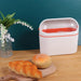 Mini Desktop Compost Bin – Hanging Countertop Rubbish Bucket (Orange / Navy)
