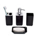 8‑Piece Bathroom Organiser Set — Soap Dispenser, Brush, Trash Can & Cup