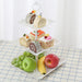 3-Tier White Cupcake & Cake Stand – Plastic Dessert Display Tower
