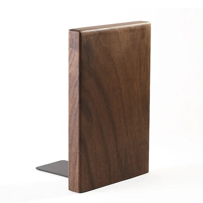Natural Wooden Desktop Bookends – Book Organiser for Home & Office