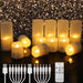 Rechargeable LED Tea Lights with Remote — Flameless Timer Candles (Warm & Colour)