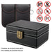 2x PU Signal-Blocking Pouches + Wooden Faraday Box | Car Key Fob RFID Security