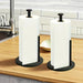 Stainless Steel Kitchen Roll Holder with Weighted Base - Heavy-Duty Countertop Organiser
