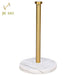 Marble Vertical Paper Towel & Plastic Wrap Rack — Brushed Gold
