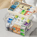 Transparent Medical Storage Box — Foldable, Large-Capacity Medicine Cabinet