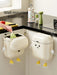Cream-Coloured Wall-Mounted Kitchen Bin with Lid — 9L / 12L DIY