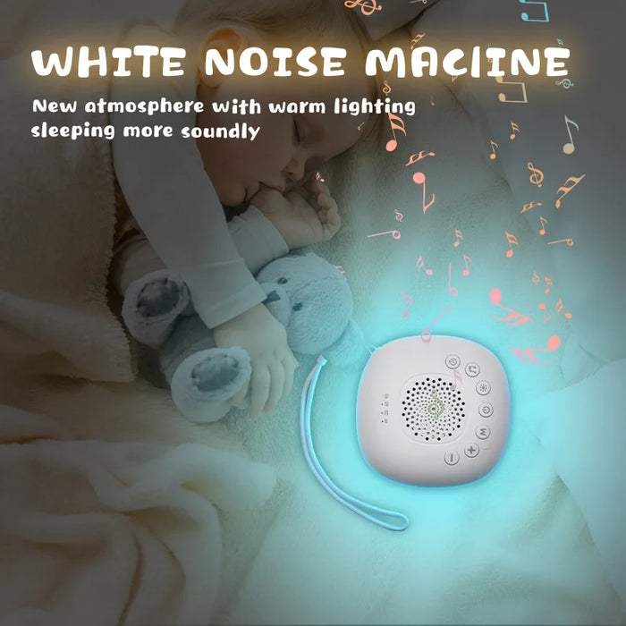 Portable White Noise Machine for Babies — Rechargeable, 6/10/20 Soothing Sounds