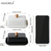 Ceramic Rectangular Butter Dish with Sealable Lid — Cheese Storage, White or Black