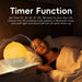 Wake-Up Light Sunrise Alarm Clock with White Noise, Bluetooth Speaker & Colour-Changing Night Light
