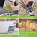 360° Rotating 6-Compartment Airtight Food Dispenser — Storage for Rice, Cereal & Dry Goods