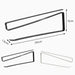 Punch-Free Over-Cupboard Paper Towel & Toilet Roll Holder – Hanging Kitchen Rack (Black/White)