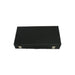 Backgammon & Chess Folding Set in Stitched Black Leatherette Case