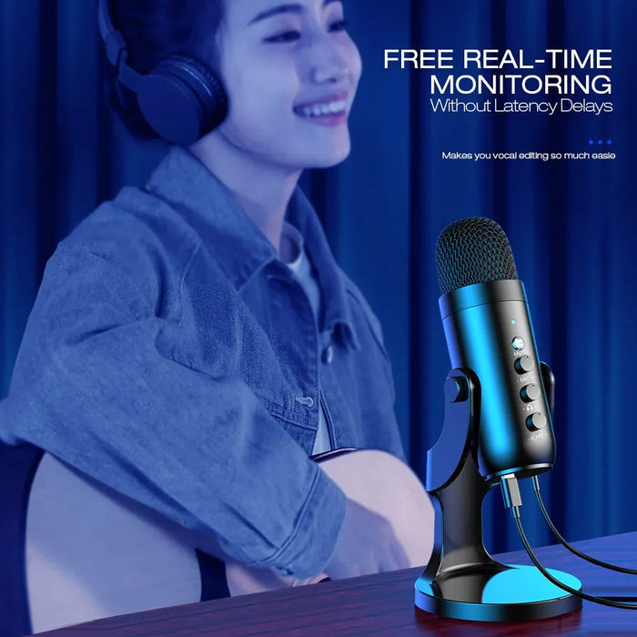 USB Condenser Microphone for PC, Mac, Gaming, Streaming and Podcasting