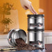 Vacuum-Sealed Stainless Steel Food Jar — Airtight Coffee & Grain Storage (750, 1100, 1600ml)