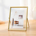 4- & 6-inch Metal Floating Photo Frame — Gold or Black with Transparent Acrylic Panels
