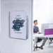 Clear Acrylic Wall-Mount Brochure Holder — Fits A4 & A5
