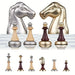 38cm (15in) Wooden Desktop Chess Set with Storage Drawer and 2 Extra Queens