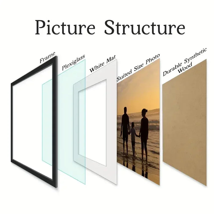 Classic Aluminium Photo Frame for A3 & A4 – Wall Hanging Certificate Frame