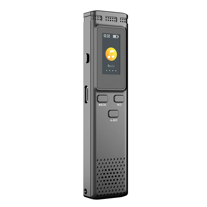 Digital Voice Recorder — 64GB / 16GB / 8GB, Voice-Activated MP3 Player with Noise Reduction