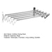 Wall-Mounted Foldaway Clothes Drying Rack - Expandable Stainless Steel