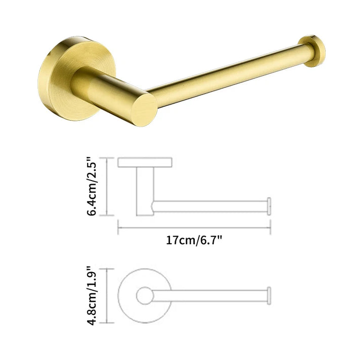 SUS304 Stainless Steel Wall-Mount Toilet Roll Holder — Multiple Finishes