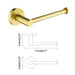 SUS304 Stainless Steel Wall-Mount Toilet Roll Holder — Multiple Finishes