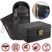 2x PU Signal-Blocking Pouches + Wooden Faraday Box | Car Key Fob RFID Security