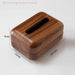 Walnut Solid Wood Tissue Box — Classic Desktop & Living Room Case