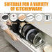 Expandable Stainless Steel Pot & Pan Rack — 7-Divider Cookware Organiser
