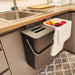 Countertop Compost Bin with Lid – Hanging or Freestanding Kitchen & Bathroom Bin (3L/5L)