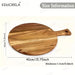Acacia Wood Cutting Board with Handle — Wooden Chopping & Serving Board