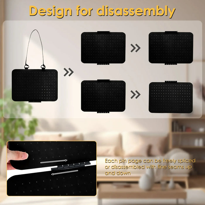Felt Lapel Pin & Earring Display Panels — Hanging, Detachable Pages
