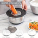 8-Piece Stainless Steel Mixing Bowls with Airtight Lids — Black, Non-Slip Bases
