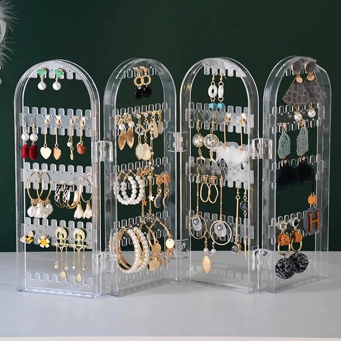 Screen Jewellery Display Rack – Plastic Earring & Jewellery Stand, 28×10cm