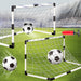 Children's Foldable Football Goal with Pump & Ball — Outdoor Lawn Training Gift