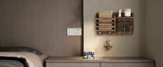 Rustic Wood Wall Mail Organiser with Key Hooks and Floating Shelf
