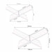 Acrylic Book Stand — Folding Display Holder for Cookbooks, Bibles & Texts (S/L, Black/White/Clear)