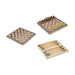 3-in-1 Folding Wooden Game Set — Chess, Checkers & Backgammon (24cm)
