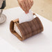 Nordic Wooden Tissue Box – Retro Napkin Holder for Living Room & Desktop