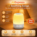 White Noise Machine with Night Light — Portable USB Rechargeable, 19 Soothing Sounds