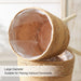 Floor‑standing Rattan Plant Stand with Wooden Legs — Indoor Pothos Holder