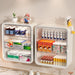 No‑Drill Wall‑Hanging Storage Rack — 3‑ or 4‑Tier PVC Organiser