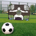 Foldable Heavy-Duty Kids' Football Goal – 120×80×80cm, Reinforced Net (Blue)