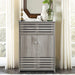 Modern Wooden Freestanding Bathroom Cabinet - Grey Oak, 60 x 30 x 85cm