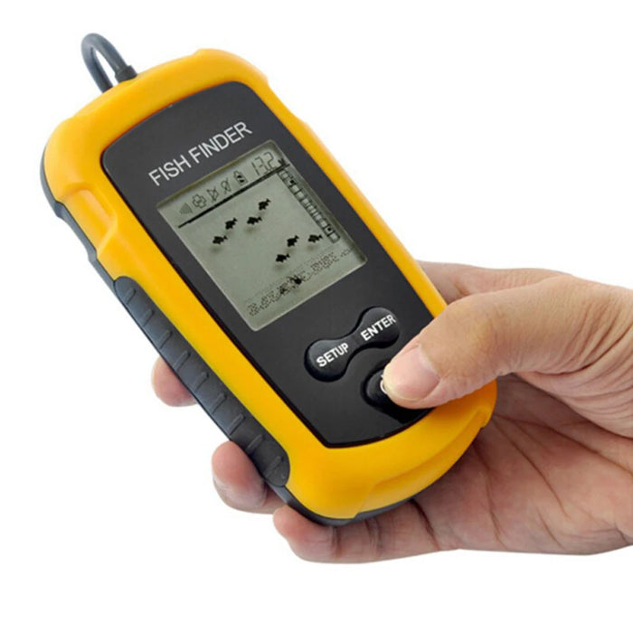 Portable Sonar Fish Finder — 100 m Depth, 45° Beam & Fish Alarm