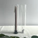 Set of 10 Glass Hurricane Candle Sleeves — 5cm x 27cm
