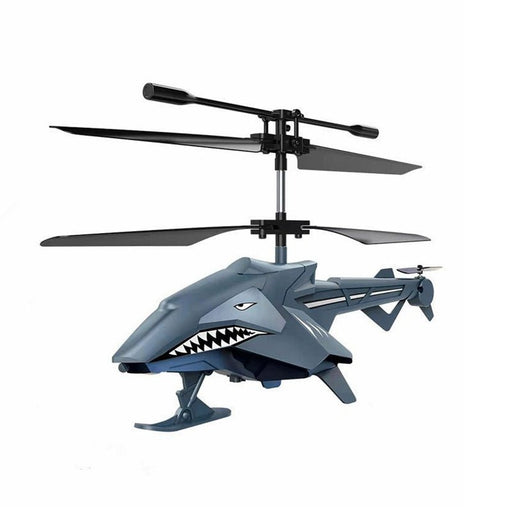 Alloy Shark RC Helicopter - 2.5CH, USB Charging, Intelligent Induction, RTF, Lights - Perfect Toy for Kids and Enthusiasts - Shopsta EU